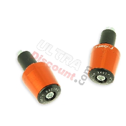 Embout de guidon Tuning orange (type7) pour scooter