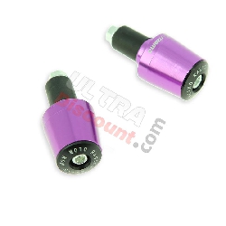 Embout de guidon Tuning violet (type7) pour Bashan 250cc BS250S11